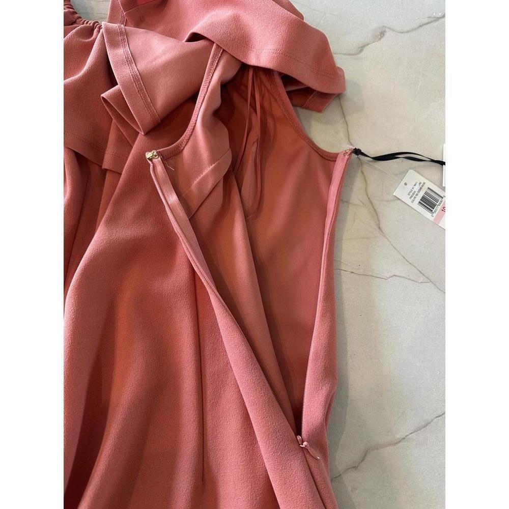 NWT 1.STATE Coral Ruffle Off the Shoulder Midi Dress Women’s size 10​ - Picture 8 of 12